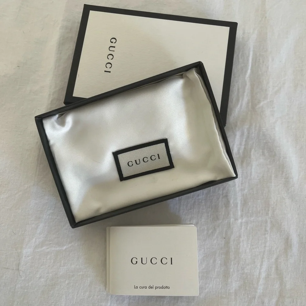 Gucci GG Supreme Monogram Tiger Print Card Holder Ltd Ed Dust bag,Box